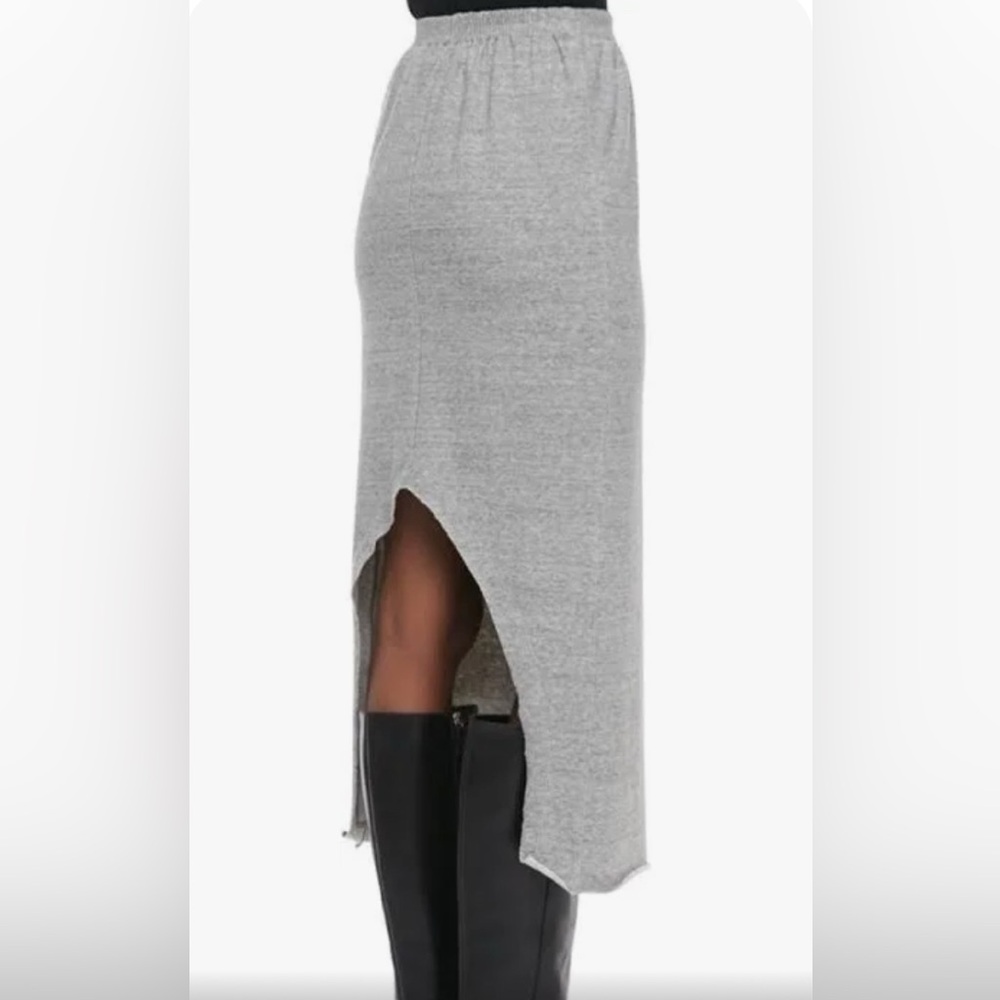 Theyskens Theory Cotton Sweatshirt fabric Midi Skirt XS